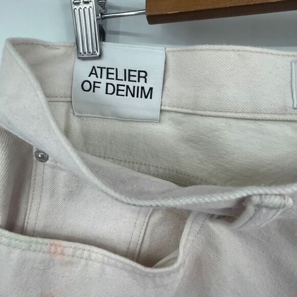 Frame Multi-Pocketed Button Fly Straight Leg Oak White Denim Pants 32 NWOT Sampl - Picture 3 of 10